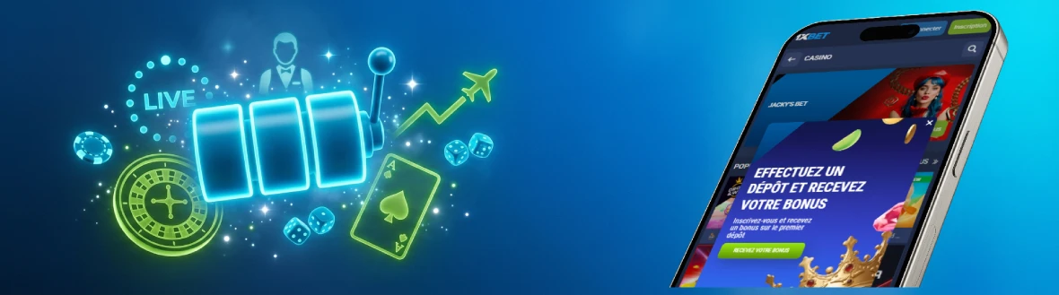 Casino sur l’application iOS 1xBet