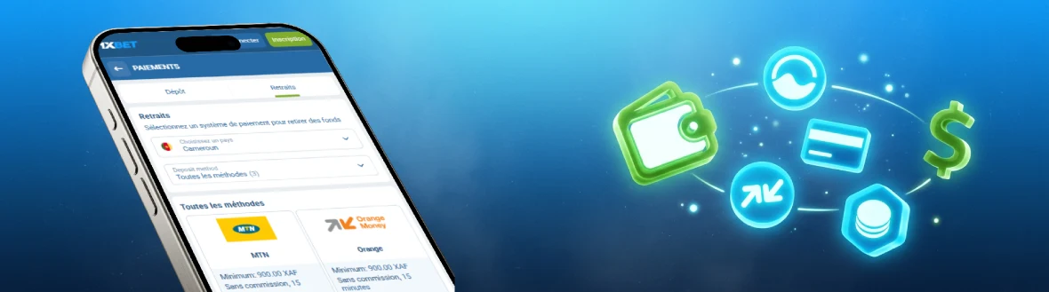 Moyens de paiement intégrés pour l'Afrique francophone 1xbet